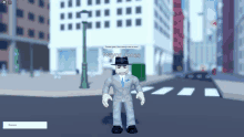 a video game character named mayor jones is standing on the street