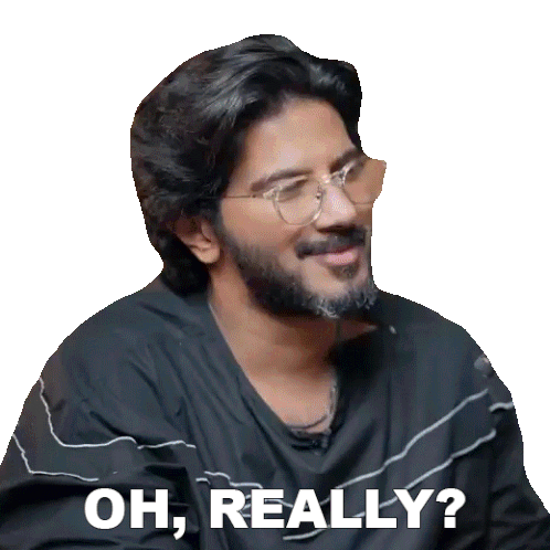 Oh Really Dulquer Salmaan Sticker - Oh Really Dulquer Salmaan Pinkvilla Stickers