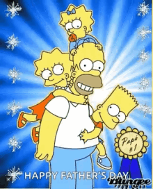 Happy Fathers Day Homer GIF - Happy Fathers Day Homer Lisa GIFs