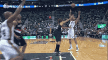 Camera Man Gets Hit With Ball GIF - Nba Basketball Blazers GIFs