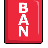 a cartoon illustration of a red bean bag