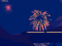 Fireworks Gifkaro GIF - Fireworks Gifkaro Train GIFs