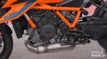 motorcycle engine orange and black motor machine