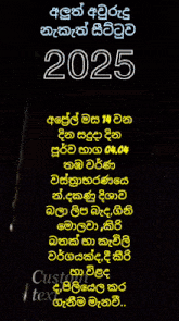 a poster with fireworks in the background and the year 2025