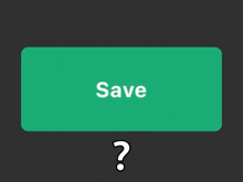 a green button that says saved on it