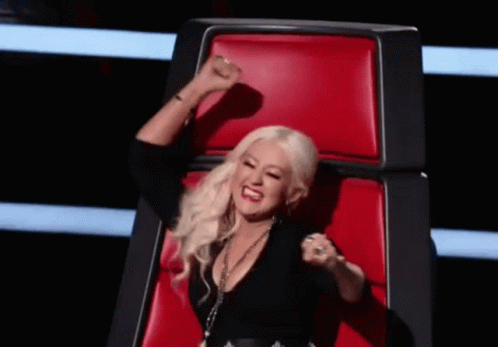 Christina Aguilera Saying YES! GIF