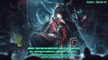 a poster for season 6 of a video game