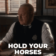 Hold Your Horses Thomas Brackenreid GIF - Hold Your Horses Thomas Brackenreid Murdoch Mysteries GIFs