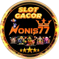 a logo for slot gacor wonis77 features a crown