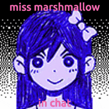 Omori Aubrey Miss Marshmallow In Chat GIF - Omori Aubrey Miss Marshmallow In Chat Omori Miss Marshmallow GIFs