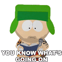 You Know Whats Going On Kyle Broflovski Sticker - You Know Whats Going On Kyle Broflovski South Park Stickers