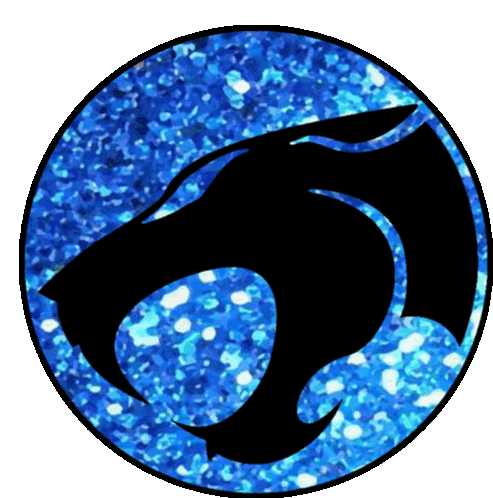 Blue Glitter Thundercats Sticker - Blue Glitter Thundercats - Discover &  Share GIFs
