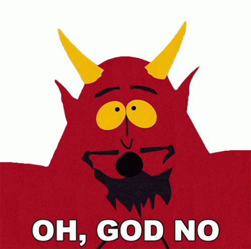 Oh God No Satan Sticker - Oh God No Satan South Park - Discover & Share GIFs