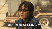 Are You Selling Me Lucy Maclean GIF - Are You Selling Me Lucy Maclean Fallout GIFs