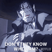 Dont They Know Who I Am Varney GIF - Dont They Know Who I Am Varney Castlevania GIFs