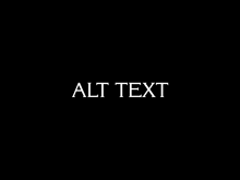 a black background with the word alt text written in white