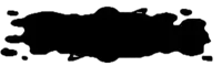 a black ink splash on a white background