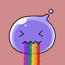 Rainbow Throw Up GIF - Rainbow Throw Up Puke GIFs