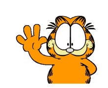 Garfield Waving GIF - Garfield Waving Hi GIFs