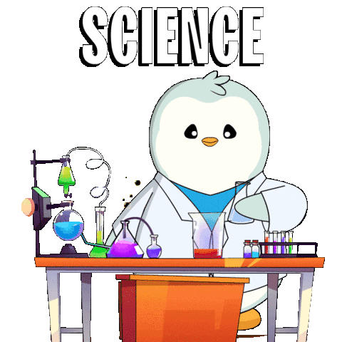 Science Penguin Sticker - Science Penguin Pudgy Stickers
