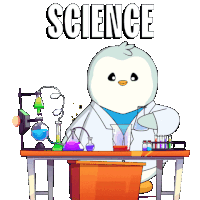 Science Penguin Sticker