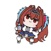 a cartoon drawing of a girl with red hair and a tiara