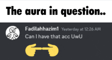 a screenshot of a conversation between fadilahazim1 and someone else