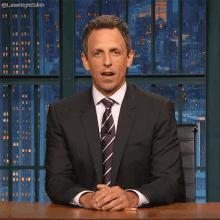 Can You Believe This GIF - Seth Meyers Gasp No Comment GIFs