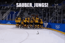 eishockey deutschland olympiade sauber jungs jubel