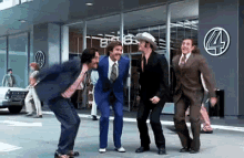 Day Off GIF - Day Off Group Jump Anchor Man GIFs