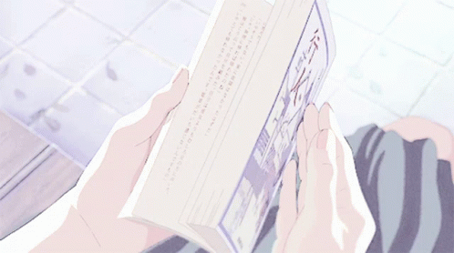 Anime Putting Books On The Table GIF  GIFDBcom