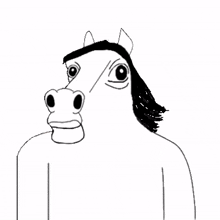 horse comic cartoon gag doodle