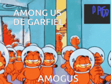 Amongus Garfiel GIF - Amongus Garfiel Astranautas GIFs