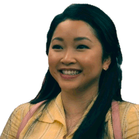 Smiling Lara Jean Sticker - Smiling Lara Jean To All The Boys Always And Forever Stickers