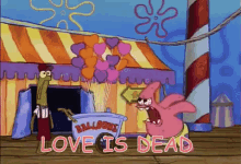 Love Is Dead GIF - Patrick Star Patrick Love Is Dead GIFs