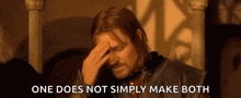Does Not Simply Mordor GIF - Does Not Simply Mordor Facepalm GIFs