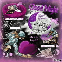 a collage of images with the words good night sweet dreams and sleep tight