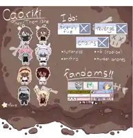 a poster that says caoriki they them she i do friendly fire revenge chains humanoics anthro and fandoms