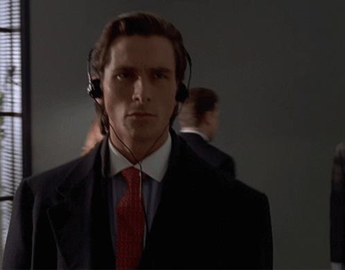 Christian Bale American Psycho GIF