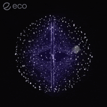 a purple sphere with the word eco at the bottom