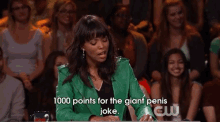 1000 Points GIF - Whose Line Is It Anyway Aisha Tyler Penis Joke GIFs