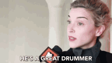 Hes A Great Drummer Musician GIF - Hes A Great Drummer Musician Compliment GIFs