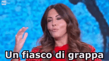 Sabrina Ferilli Grappa Un Fiasco Di Grappa Bere Alcol GIF