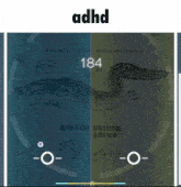 a screen shot of a video game with the word adhd on the bottom