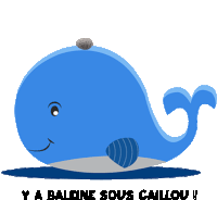 Baleine Sous Sticker - Baleine Sous Cailloux Stickers
