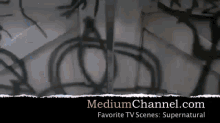 a poster for mediumchannel.com shows a shadow of a person
