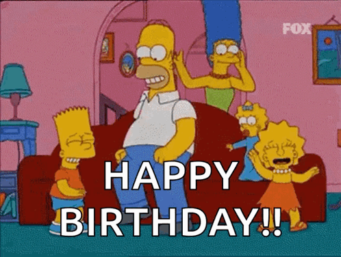 Simpsons Birthday GIFs | Tenor