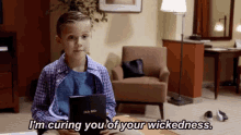 Saved GIF - The Mick Im Curing You Of Your Wickedness Wicked GIFs