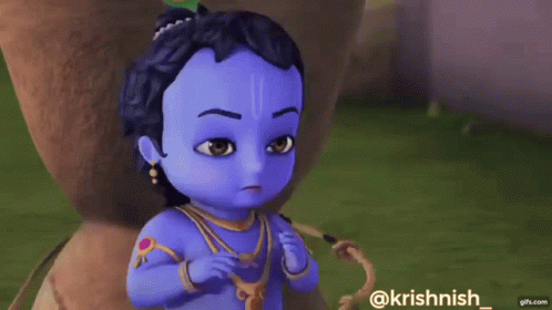 Little Krishna Kanha GIF - Little Krishna Kanha Cute Krishna - Discover &  Share GIFs