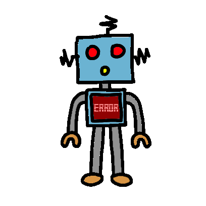 Robot Confused Sticker - Robot Confused Complicated Stickers